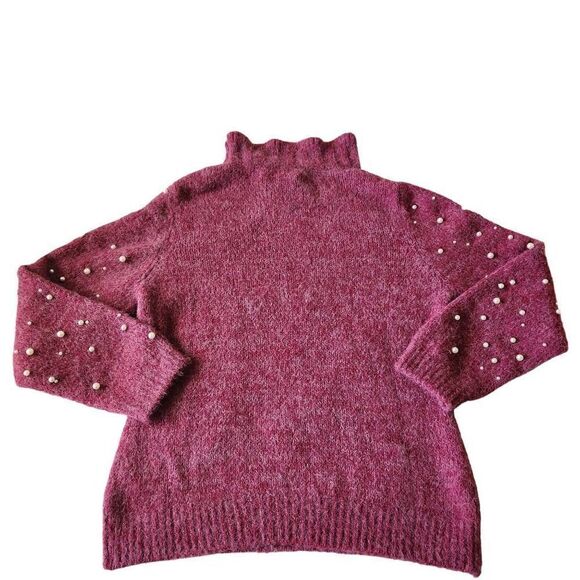 Venus Sweater Pearls Women's XL Fuzzy Cozy - Picture 2 of 3